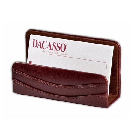 Dacasso Mocha Leather Business Card Holder AG-3007